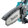 Motosierra inalámbrica Makita de 18 V y 15 cm con 1 batería de iones de litio de 5,0 Ah y cargador