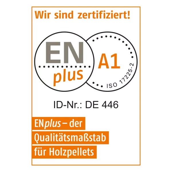 Pellets de madera azul ENplus A1, 15 kg x 65 sacos, palets de 975 kg