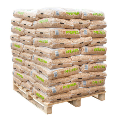 Pellets de madera Premium ENPlus A1 1050 kg/palet