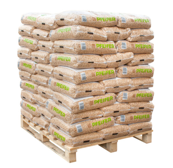 Pellets de madera Premium ENPlus A1 1050 kg/palet