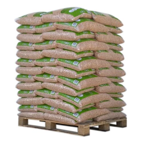 Pellets Din - calidad premium - 1 palé con 65 sacos de 15 kg
