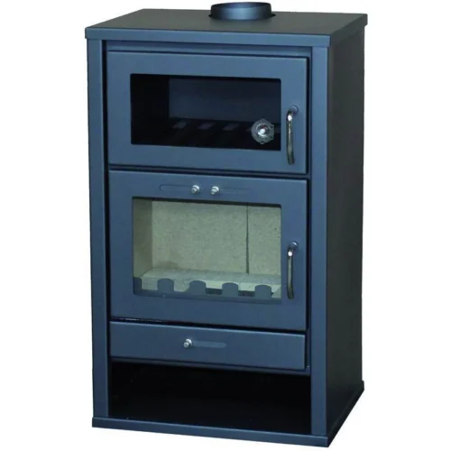 Cocina de acero Triumph-F con horno de color antracita